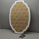 SOFE Large Fabric Bulletin Board with Ribbon, 35  24 Inches Pinboards for Wall, Wood Framed Photo Display Board, Farmhouse Memo Board, Unique Decorative Hanging Memo Board (White)