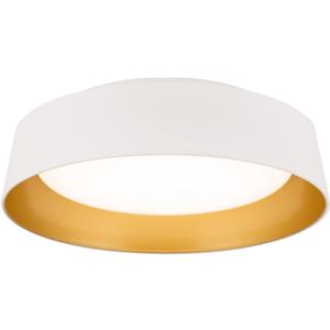 Flynix 12.5 Inch LED Flush Mount Ceiling Light Fixture, 26W, Super Bright 1350 Lumen, 3 Color 3000K/ 4000K/ 5000K, Matt White with Gold Inside, Dimmable Ceiling Lamp for Bedroom Hallway Bathroom Outdoor