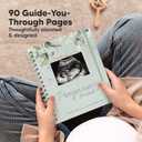 Pregnancy Journal for First Time Moms Gifts - 90 Pages Hardcover Pregnancy Memory Book, Beautiful & Cute Baby Book Keepsake, Ultrasound Baby Scrapbook, New Mom Gifts for Mother's Day (Sage)