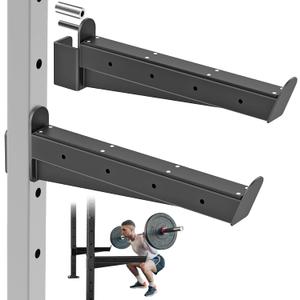 Nordic Hamstring Curl Attachment, Dip Bar, Belt Squat & Safety Spotter Arms for 2"x2" & 3"x3" Power Racks, Home Gym Strength Training Accessories