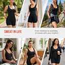 Junlan Sauna Suit Women - Full Body Sleeveless Sauna Jumpsuit with Zipper Waist Trainer