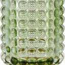 Makeup Brush Holder Organizer,Toothbrush Holders,Desk Pen Pencil Holder,Multifunctional Vintage Glass Brush Cup(A38-2-US/Green/L)