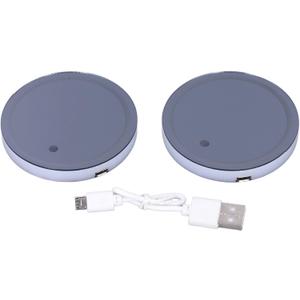 Car LED Ambiance Light Cup Holder Mat 7 Colors 3 Modes USB Charging Water Prevent Anti Slip