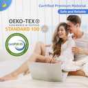 Derila Cervical Queen Size Pillow for Sleeping - Support Pillow for Side, Back, Stomach Sleepers - Contour Best Bed Pillows for Sleeping (1 Pillow | White)