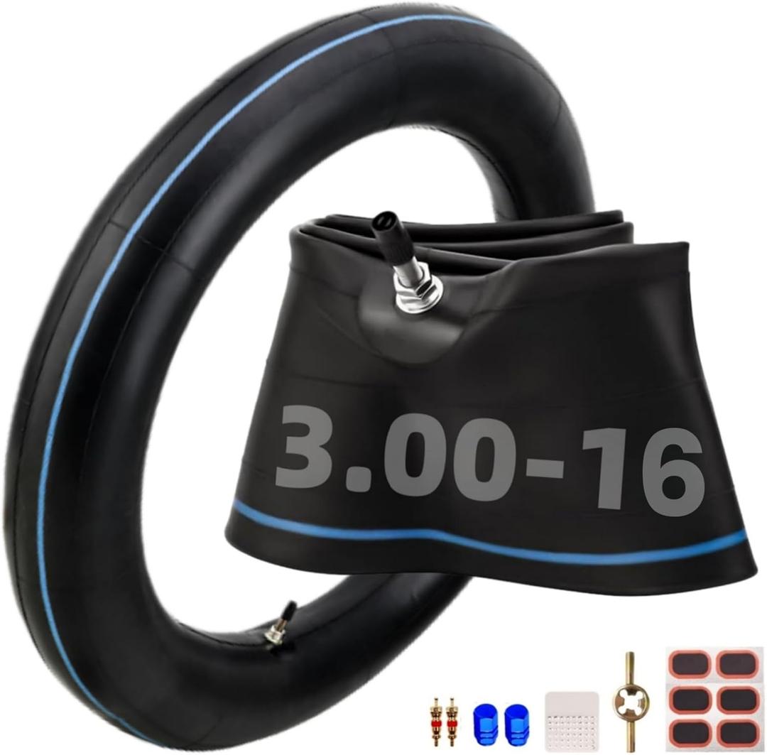 90/100-16, 150/80/16, 3.00-16, 3.25-16, 3.50-16, FOR CRF150R, CRF150F, DR125/150, KLX140L, Deep Tread Design Heavy Duty Off-Road Motorcycle Inner Tube,