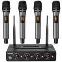 TONOR TW360 Wireless Microphone System with 4x10 Channel Cordless Handheld Microphone