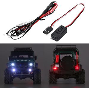 INJORA LED Lights Kit Headlight Taillight with Controller Switch for TRX4M 1/18 RC Upgrade