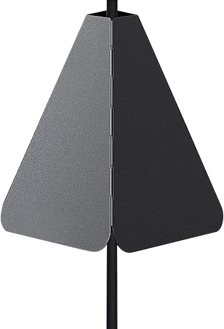 Upgraded Squirrel Baffle with Dual Defense, Squirrel Proof for Bird Feeder Pole Outside, Outside Pole Mount Bird House Guard for Outdoor Shepherds Hook, Rust Chew Proof (Size:Metal Material)