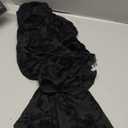 GORGLITTER Women's Lace Bell Long Sleeve Goth Tops Poncho Y2k Mock NeckLightweight Bolero Shrugs Cardigan for Dress Black, X-Large