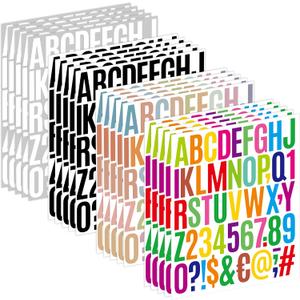1000 Pcs Letter Stickers, 20 Sheets Alphabet Stickers 2 Inch (Multicolor)