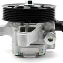 Chefull 21-5341 Power Steering Pump with Pulley Fits for 2003 2004 2005 Honda Accord EX/LX/DX/SE 2.4L, OE-Quality 56110-RAA-A01