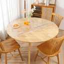 44" Dia Round Clear Table Mat Protector 2mm Thick Plastic Tablecloth Large Clear Vinyl Pad Reuseable PVC Protective Film for Home Restaurant Coffee Bar Hotel