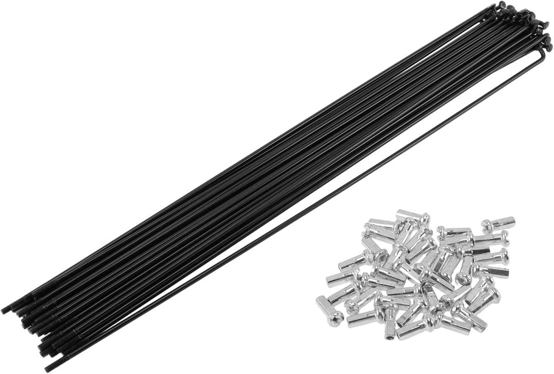 14G Bicycle Spoke Bike Wheel Spoke Carbon Steel Black