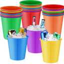 Layhit 24 Packs Plastic Ice Buckets for Parties 3 Liters Bucket Portable Ice Holder Disposable Cooler for Party Wedding Party Beverage Champagne Soda and Beer(Multicolour)