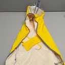 Lukovee Dog Raincoat, Adjustable Dog Rain Jacket with Clear Hooded Double Layer for Large Medium Small Dogs Puppies, Waterproof Rain Coat Poncho with Reflective Storage Pocket & Rim (Yellow, L)