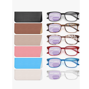 NOVIVON 6 Pack Reading Glasses for Women/Men, Bifocal, Progressive, Readers for Women/Men, Eye glasses, Magnification Strength: 2.0 x