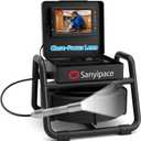 Sanyipace Sewer Camera, 5" IPS HD Pipe Inspection Camera,Built-in 32GB DVR with Microphone and Speaker, 8 LED Lights,IP68 Waterproof Drain Camer for Sewer Line, Home, Duct Drain Pipe Plumbing