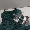 Zhanmai 6 Pcs Flapper Dress Flapper Costumes for Women 1920s Accessories Set Headband Pearl Necklace Earrings Gloves Stick (Small, Dark Green)