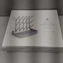 Termichy Baby Bottle Drying Rack: Large Vertical Bottle Dryer Rack Holder - Space Saving Standing Drying Rack for Baby Bottles and Pump Part Cleaning (Gray)