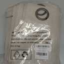 BGment 100% Blackout Curtains for Bedroom/Living Room- 84 Inch Long Linen Textured Thermal Insulated Total Light Blocking Bronze Grommet Window Drapes for Farmhouse, 2 Panels, 52 x 84 Inch, Tan (Natural)