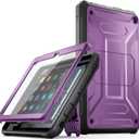 DJ&RPQ All-New 8 & 8 Plus Tablet (12th Generation, 2024 Release) 8,Incompatible iPad Samsung Full Body Rugged Hands-Free Viewing Stand Back Cover with Screen Protector-Purple (TG5BZ-Purple)