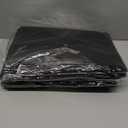 Yeaqee 50 Pcs Plastic Envelopes Poly Envelopes File Folders with Snap Button Closure Clear Folders for Documents US Letter A4 Size Filing Holder with Label Pocket for Home Office School(Black)