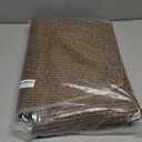 BEQHAUSE Dirt Trapper Door Mat 17" x 30" Half Circle Non Slip Washable Doormats Entrance Rugs Absorbent Welcome Low Profile Floor Mats for Front Back Door and Entryway, Taupe (1'5" x 2'6" (Semicircular))