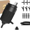 066011A OEM Windshield Wiper Pump for 1986-2019 Peterbilt 330 335 370 Series - Direct Replacement Washer Fluid Pump with 2 Meter Washer Fluid Hose with 11 Pcs Hose Connectors