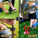 ROYAL-PAW Dog Tie Out Stake - for Large Dogs up to 210 lbs - Heavy Duty Dog Stake for Yard, Beach & Camping Outside - Best in Ground Anchor for a Dog Cable, Leash, Lead Tether (1, Royal Orange)