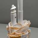 PICNIC TIME 5.5 Ft Portable Beach Umbrella, Lightweight UV Protection Sunshade with Tilt Pole & Carry Bag, Outdoor Canopy Umbrella for Beach, Sand, Pool, Patio, Camping, Travel, or Backyard Shade, (Yellow Cabana Stripe)