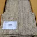 100% Jute Area Rug 6 x 9 Feet- Rectangle Natural Fibers- Braided Design Hand Woven Natural Carpet - Home Decor for Living Room Hallways Bedroom (Natural- 6'x9')