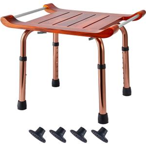 Teak Shower Bench Stool Chair Seat for Inside Shower Bath Sauna, for Elderly and Disabled