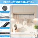 6 Pack Small Tension Rod 18 to 28 Inch Black Tension Curtain Rod Adjustable Spring Curtain Rods No Drilling Expandable Pressure Short Curtain Rods for Windows, Closets, Doorway, Kitchen