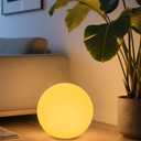 12-in LED Globe Orb Lamp, Dimmable RGB Color Changing Glowing Orb Lights Rechargeable Glowing LED Ball Light w/Remote, Waterproof Outdoor Globe Light Soothing Mood Lamp for Bedroom Garden Patio Decor