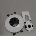 AboveTEK Retail Kiosk iPad Stand, 360 Rotating Commercial POS Tablet Stand, Fits 6"-13" (Screens) iPad mini Pro-Business Swivel Tablet Holder, for Store Office Reception Kitchen Desktop (White)