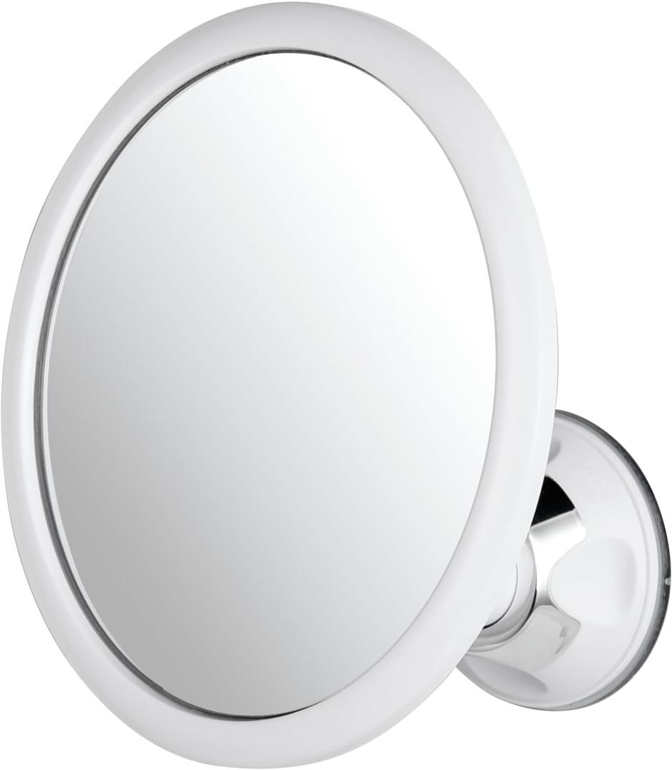 MIRRORVANA Anti Fog Mirror for Shower - Fogless, Shatterproof Shaving Mirror with 360° Swivel and Adjustable Suction Cup - 6.7" x 6.7" Round