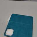 SUANPOT Compatible with iPhone 16 Pro 6.3" Wallet case with RFID Blocking Credit Card Holder,Flip Book PU Leather Protective Cover Women Men for Apple 16 Pro Phone case Blue Green