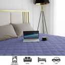 Ameritex Waterproof Dog Bed Cover Pet Blanket with Anti-Slip Back for Furniture Bed Couch Sofa (30x90 Inch (Pack of 1), Violetblue)