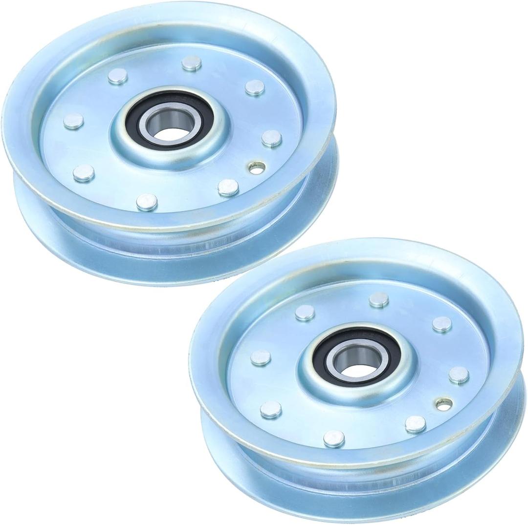 2 Pack 132-4718 Pulley Replaces Toro 132-4718 Pulley-Idler, Flat Idler Pulley 1-603843, 116-3626 132-7543 E603843 for Toro Z147, Z153, Z400, Z453, ZX4800, Titan HD 1500, Z Master 2000 Mowers