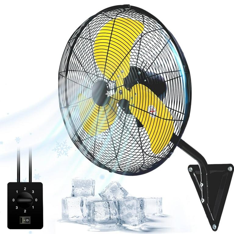 22 Inch Wall Mount Fan 3-Speed Industrial Fan High Velocity Fan, 7000 CFM Outdoor Wall Fan for Commercial, Garage, Residential, Warehouse