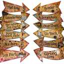 Alice in Wonderland Party Vintage Style Arrow Signs/Mad Hatters Tea Party Props Pack of 12 Signs