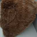 BATTILO HOME Luxury Fluffy Faux Fur Throw Blanket, Large Golden Brown Fake Fur Blanket for Bed, Sofa, Chair, Bed, Silky Elegant Fuzzy Fur Throws with Long Pile, 60"x80"