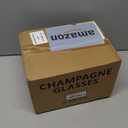 FAWLES Stemless Champagne Flutes Set of 12, Crystal Glass, 8 oz Champagne Glasses, Prosecco Mimosa Glasses Set