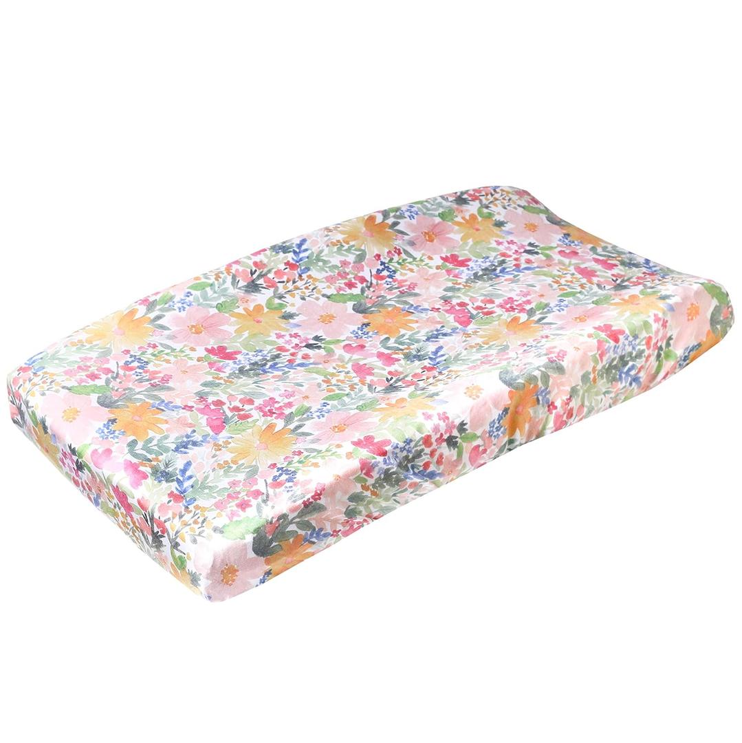 Copper Pearl Premium Knit Changing Pad Cover Soft, Stylish, and Universal Fit for All Standard Diaper Changing Pads, Trendy Design Changing Pad Covers, Lark