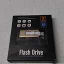 Sunany USB Flash Drive 256 GB for Phone and Pad, High Speed External Thumb Drives USB Memory Storage Photo Stick for Save More Photos and Videos (Gold)