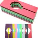 TAODAN 16PCS 12.6x5cm Wardrobe Dividers Square Plastic Divider Plate Clothes Rack Partition Suitable for Hanging Clothes in Rectangular Wardrobes