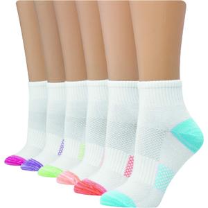 Hanes Women's 6-Pair Lightweight Breathable Ventilation Ankle Socks (8-12)