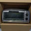 BLACK+DECKER Crisp 'N Bake Air Fry Countertop Convection Toaster Oven, Medium Capacity, 4-Slice, 5-in-1, Fits 9 Pizza, 30-Min Timer, Bake, Broil, Air Fry, Toast, Keep Warm, Stainless Steel