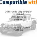 Coolant Expansion Tank, Coolant Recovery Tank Compatible with Jeep Wrangler Gladiator JT 2018 2019 2020 2021 2022 2023 2024 2025 Engine Coolant Recovery Bottle Replace 68364312AC 68364312AA 68364312AB