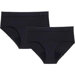 Thinx for All Period Underwear, Everyday Comfort Brief, Holds Up to 12 Regular Tampons*, Period Panties, Leakproof, Reusable & Controls Odor, Black, 2 Pack, XL